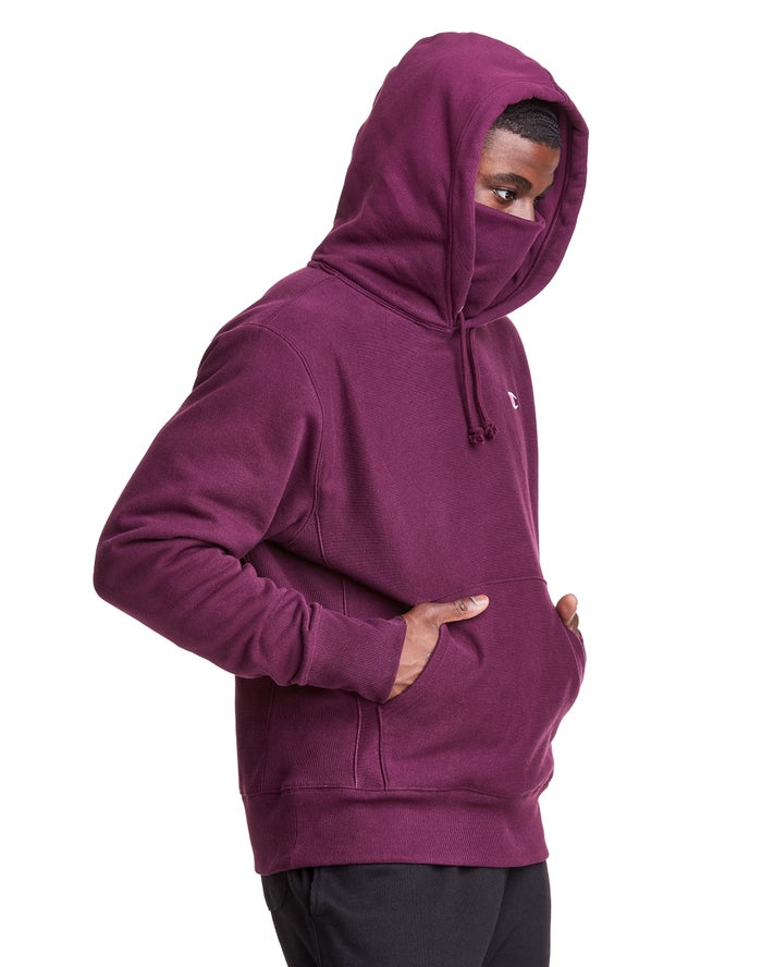 Champion dark hot sale purple hoodie